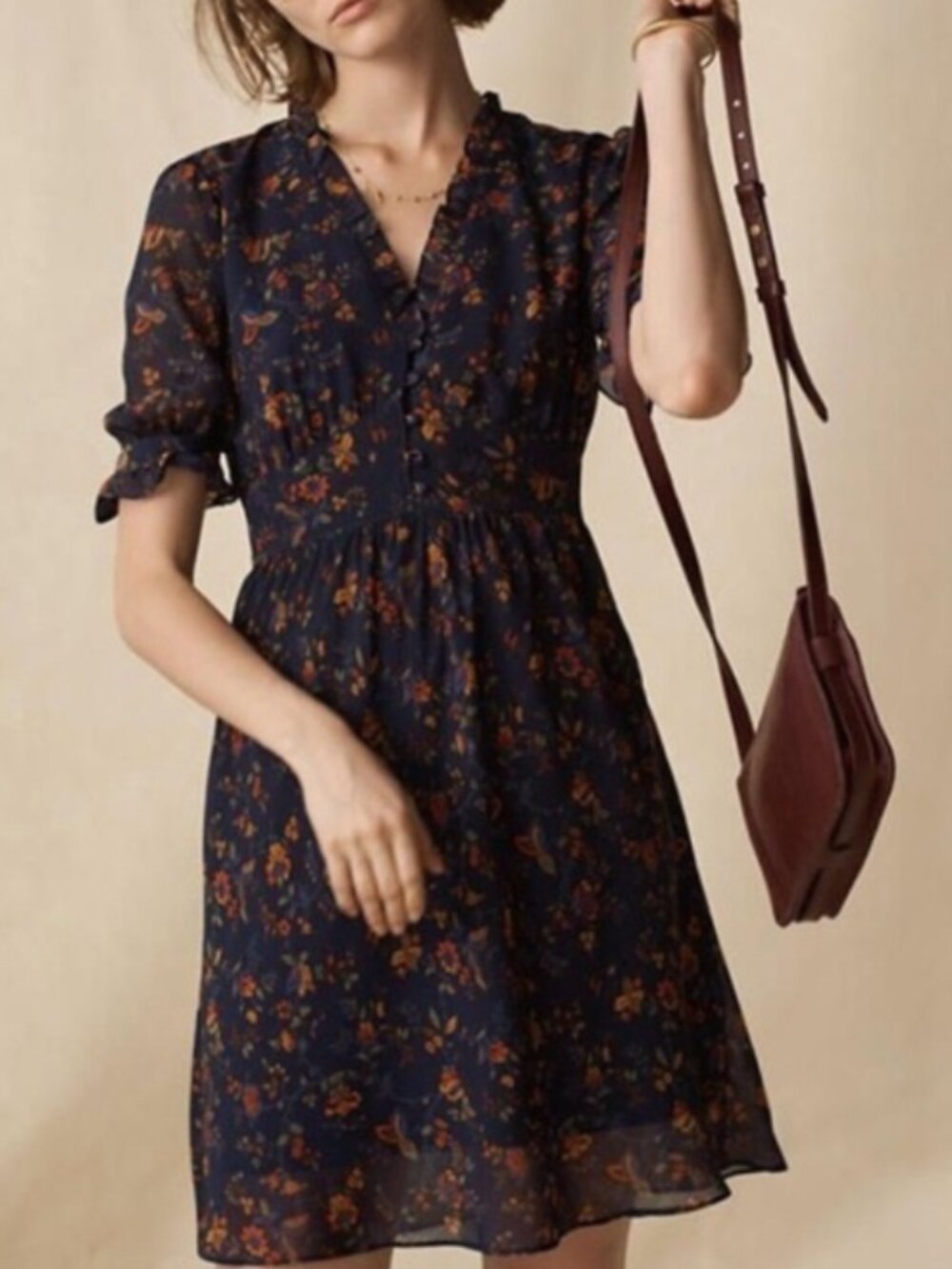 NWOT Madewell Freesia Boho Mini Dress in Climbing Vine - 12